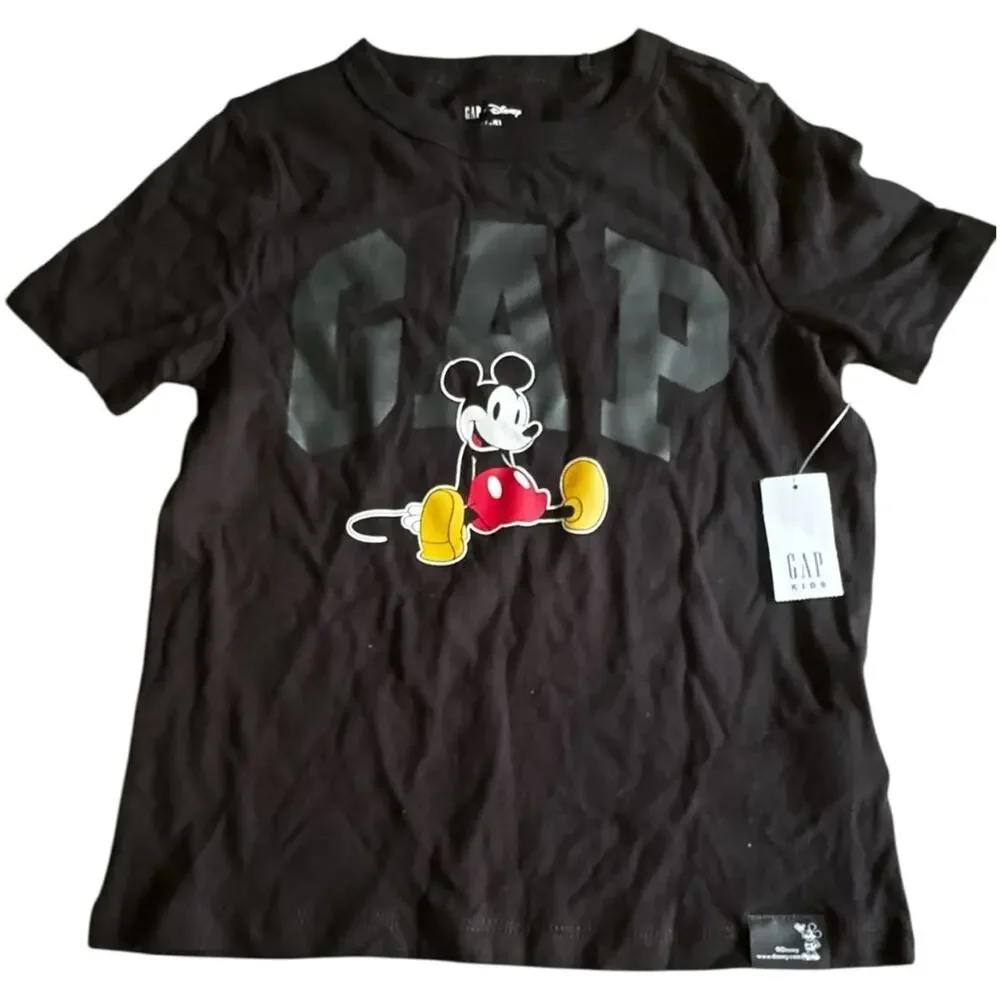 GAP Kids Black Mickey Mouse T-Shirt  Sz XS (4-5)